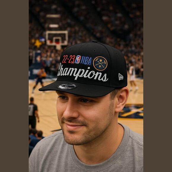 Denver Nuggets New Era 2023 NBA Finals Champions Locker Room 9FIFTY Snapback Hat - Picture 1 of 5